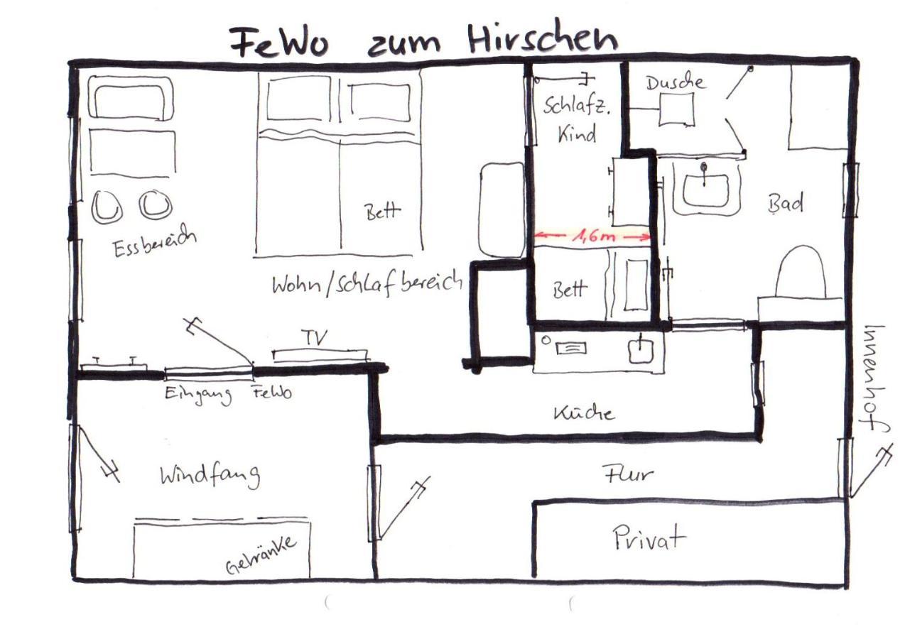 Ferienwohnung Zum Hirschen هرتسبرغ آم هارتس المظهر الخارجي الصورة